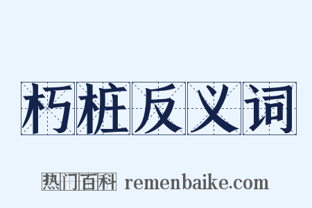 朽桩反义词是什么意思的图片